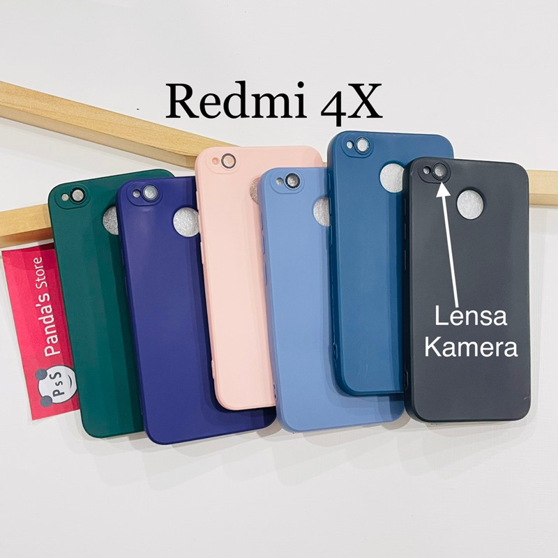 Case Redmi 4X Lenspro Makaron Full Color Softcase Pro Lensa