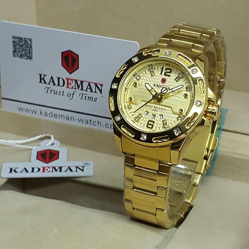 jam tangan kademan double time K7005G water resistand Analog-Digital