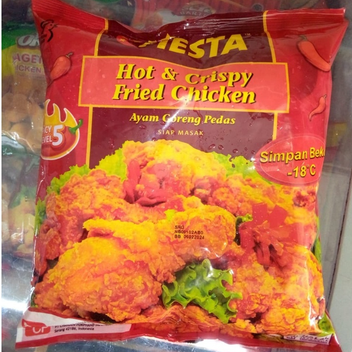 Fiesta Hot &amp; Crispy Fried Chicken Spicy Level 5 - 500gr