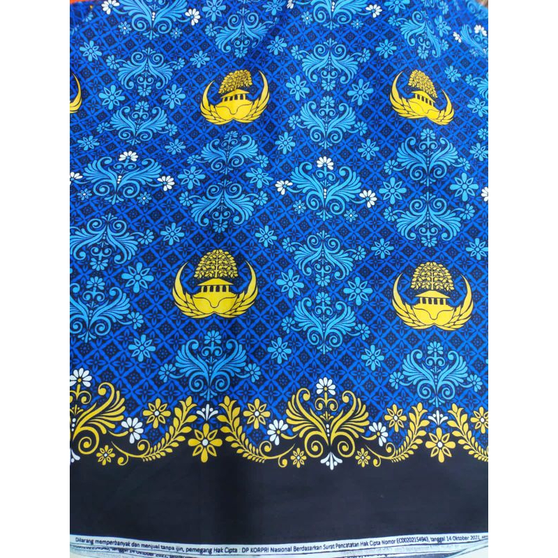 kain katun motif seragam PGRI