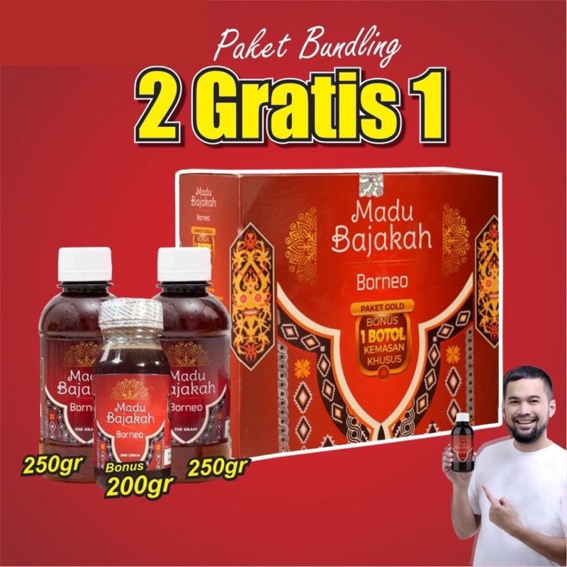 [Garansi 100% Ori] Madu Bajakah Borneo Original Atasi Benjolan Qista Liver Kanker Tumor Kelenjar Jantung Asam Lambung isi 250 gr