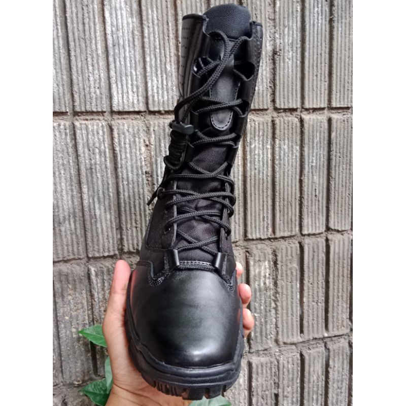 Sepatu Pdl Tni Polri Kulit Asli Terbaru Anti Air Original Brotrher New gen 8 Murah