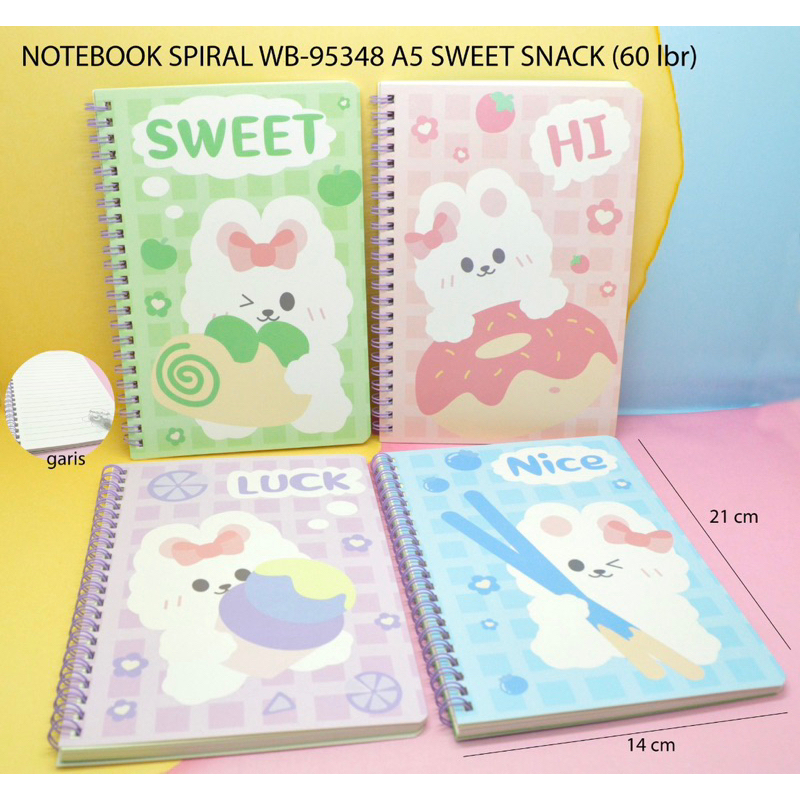 

Notes Spiral WB A5 ECER 1 Buku / Agenda Spiral Super Lucu