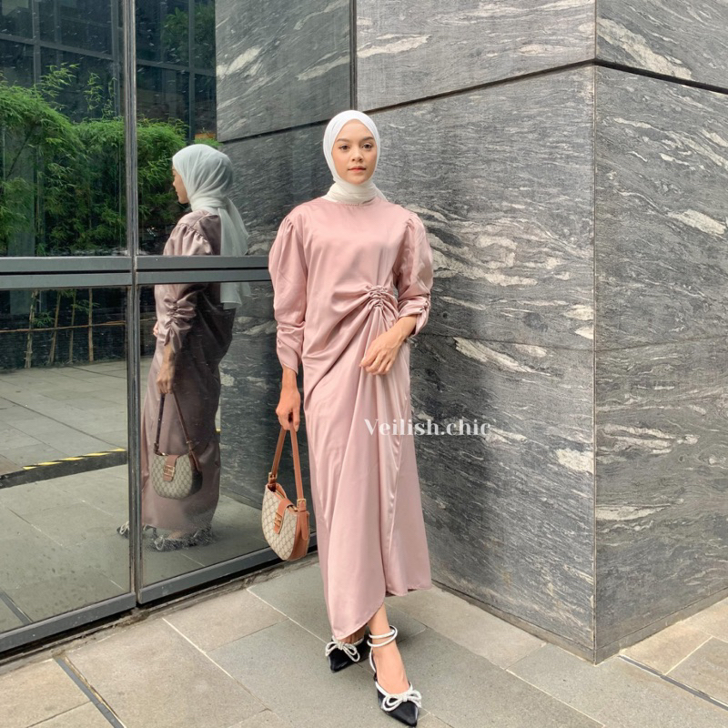 ALEXA DRESS | SILK DRESS | READY STOCK