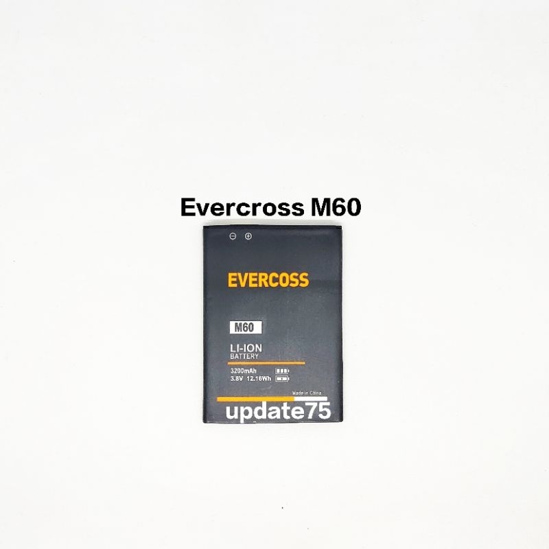 Baterai batre Evercross M60 M6 M6A original