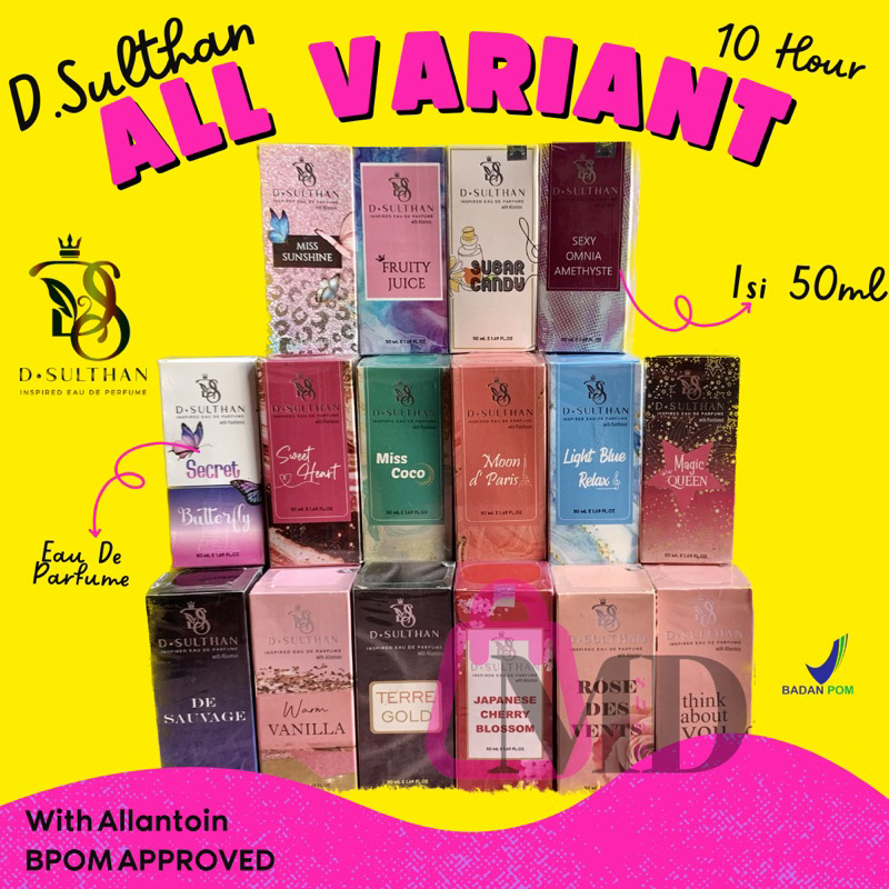 DSULTHAN DELUXE LUXURY WARM VANILLA / JAPANASE CHERRY BLOSSOM/ DE SAUVAGE / TERRE GOLD / ROSE /THINK