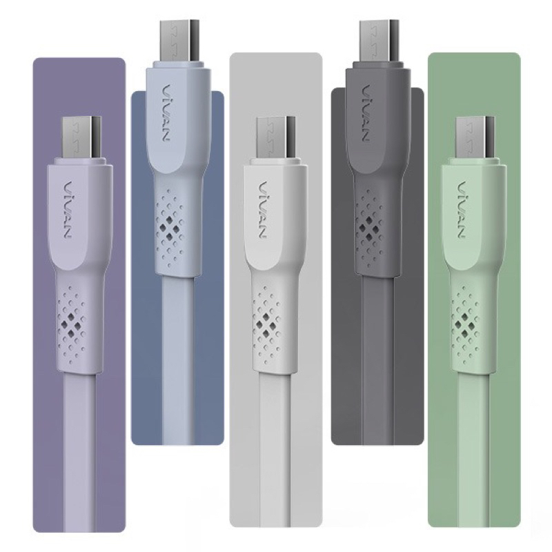 Per 1pcs Kabel Data Vivan Micro CSM100 II 2.4A Fast Charging Promo Sen