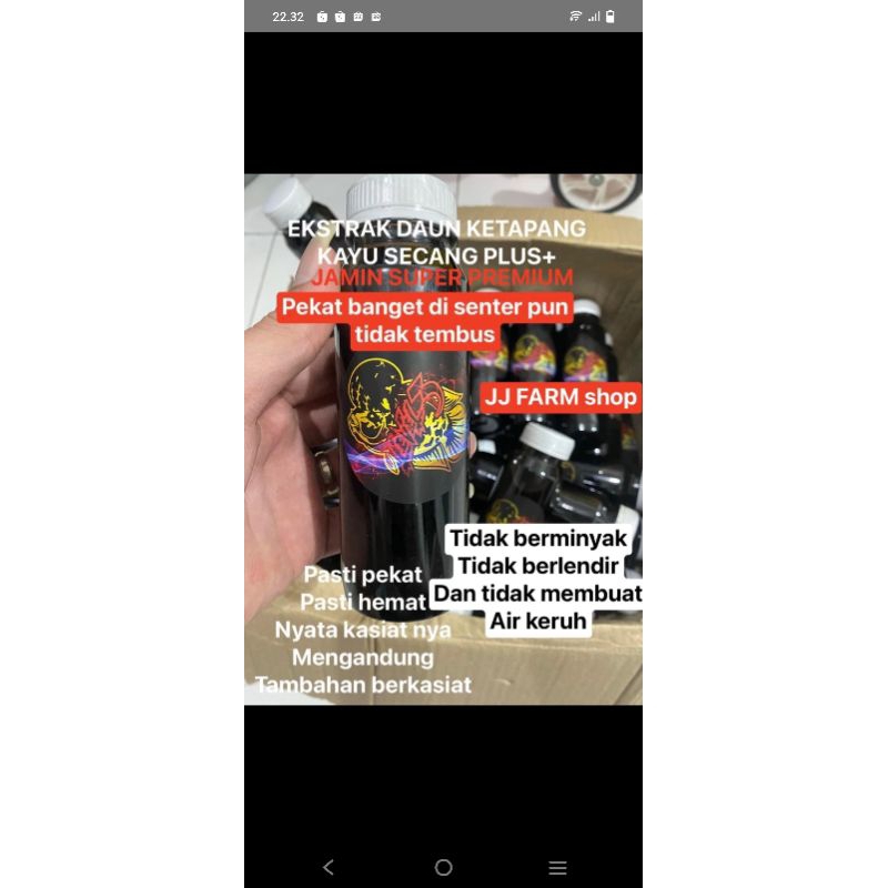 daun extrak EXTRA Ketapang air pekat hitam plus kayu secang garansi hitam pekat dan bermanfaat vitam