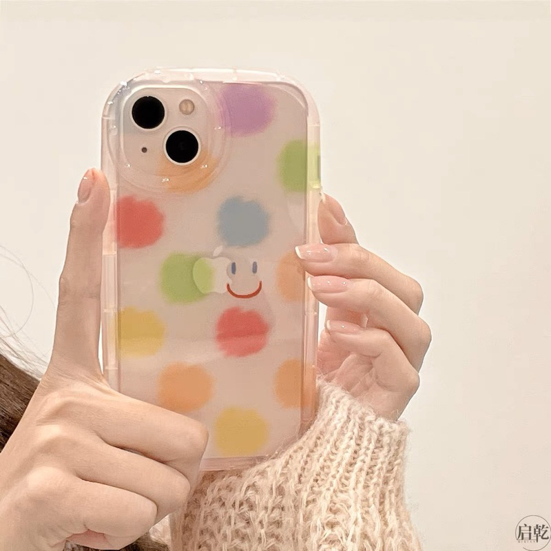 Rainbow Pom Pom Softcase Casing Case HP Lucu iphone XS XS Max XR 11 Pro Max 12 Pro Max 13 Pro Max 14 Pro Max