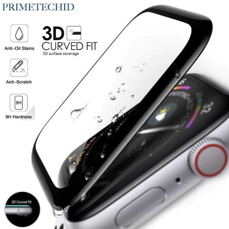 Tempered Glass Watch Full 3D Apple Watch 41 45 38 40 42 44mm Anti Gores iWatch Seri 1 2 3 4 5 6 7 8 9 SE