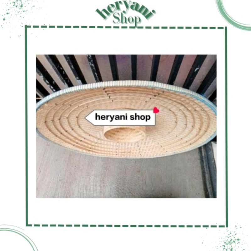 CAPING VIETNAM TUDUNG LUKIS TOPI PETANI PERNIS DIAMETER 60 CM -  65CM