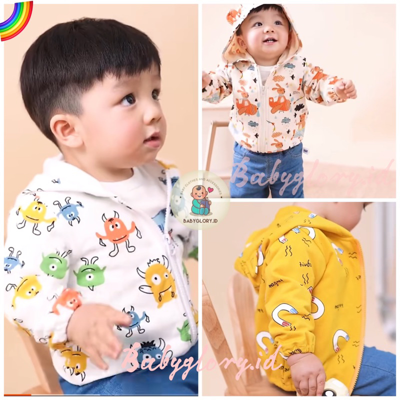 Babyglory.id ✨Jaket Anak Cowok Cewek Unisex Import / Jaket Bayi / Hoodie Anak / Jaket Anak / Bayi