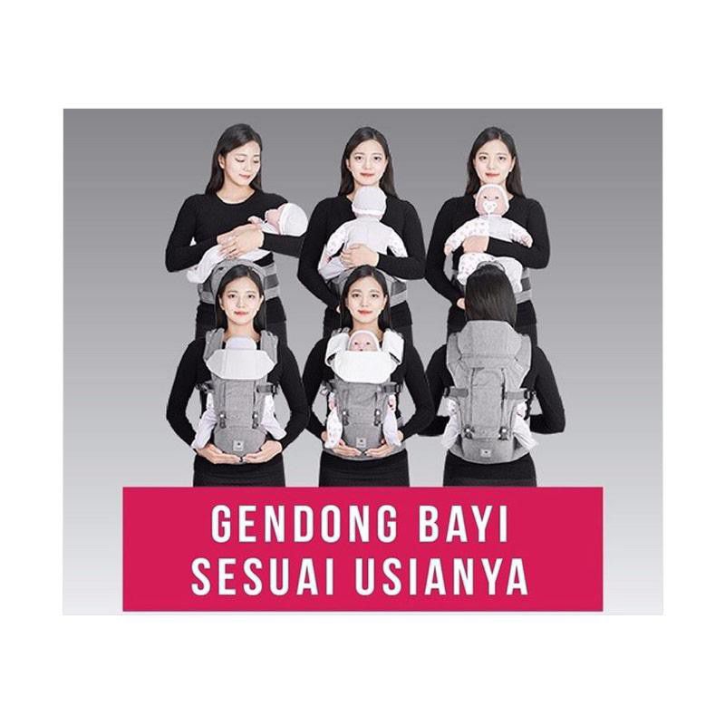 Haenim 9+ Hipseat Baby Carrier Gendongan bayi hipseat Black/Silver/Pink