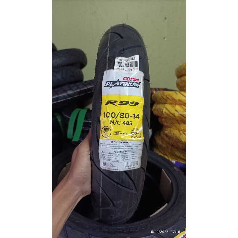 Ban tubles matic corsa r99, 100/80-14. free pentil !!!