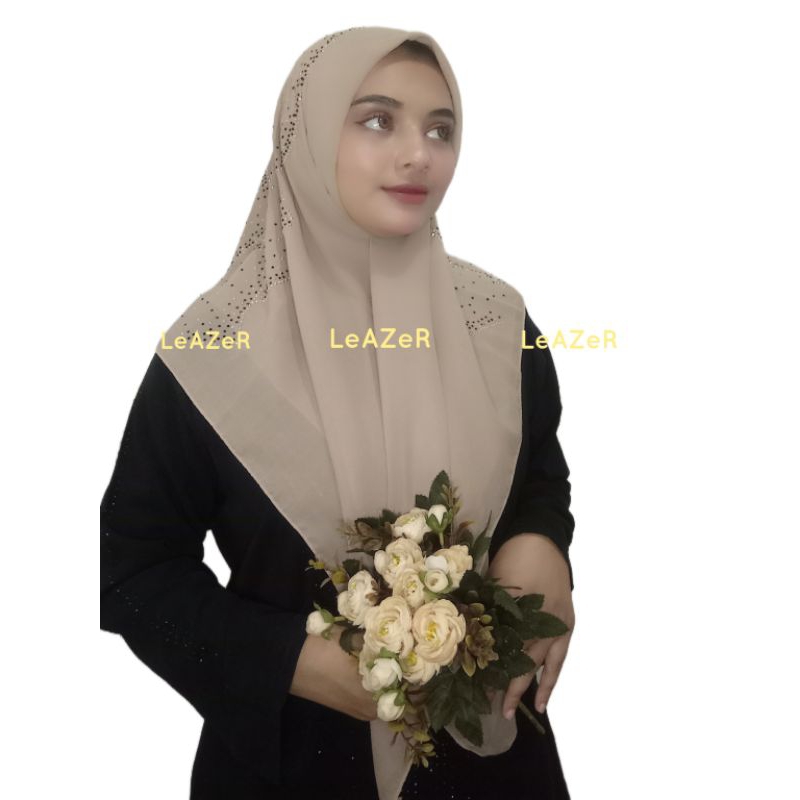 Hijab Segi Empat Mute Payet/Grosir Hijab Payet/Segi Empat Pesta