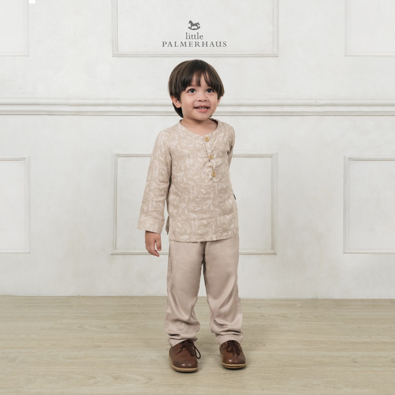 Palmerhaus IED SERIES - Timeless Button Koko Set + Peci by Little Palmerhaus /Koko anak 1-6 Tahun/IED Collection