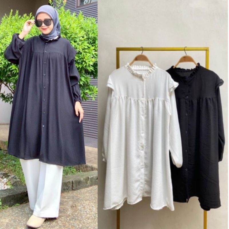 LESSY LONG TUNIK CRINKLE AIRFLOW