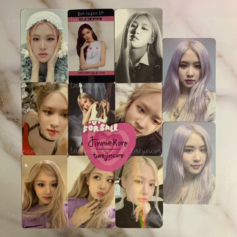 BLACKPINK ROSÉ VARIOUS PHOTOCARD POSTCARD ONLY OFFICIAL SEASONS GREETINGS POB THE SHOW CD DVD GITAR 
