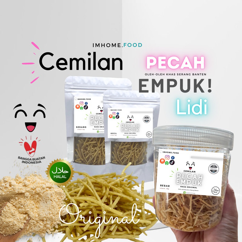 

Cemilan Kiloan Pecah Empuk LIDI ORIGINAL IMHOME khas serang banten Snack Ringan Makanan kue kering ORI lidi lidian jadul food oleh oleh home made by order fresh rambut nenek manis asin pedas open reseller laris viral enak gurih lebaran tamu ulang tahun