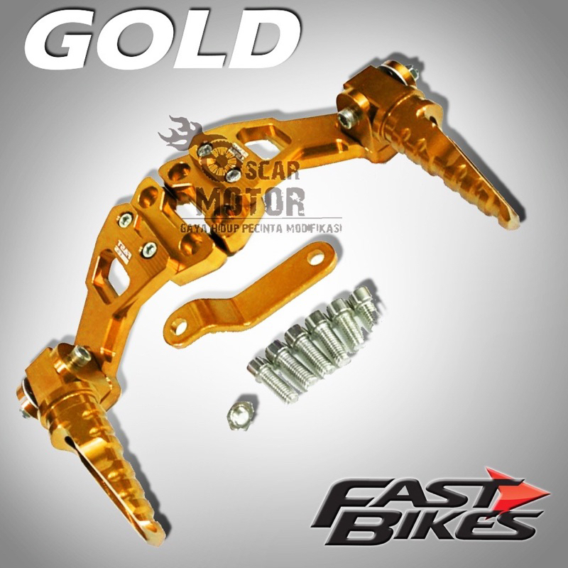 # fastbike cnc step fu footstep gantung satria fu full cnc footstep gantung variasi