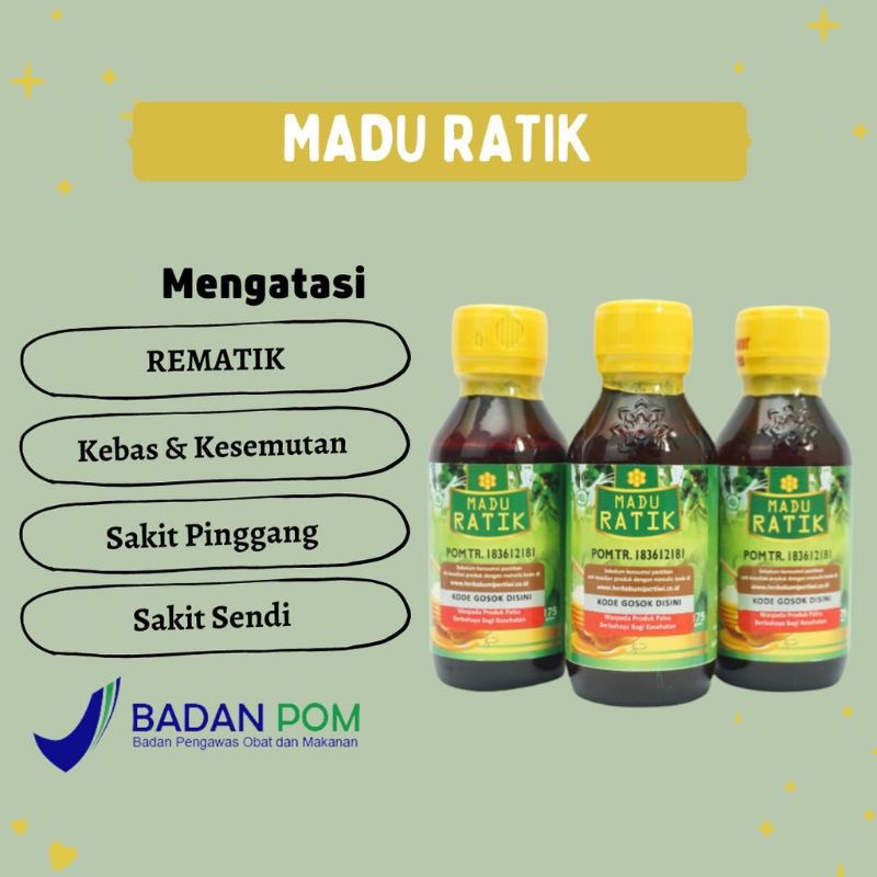 Madu Ratik Madu Asam Urat Pegal Linu Asli Original Terbaik