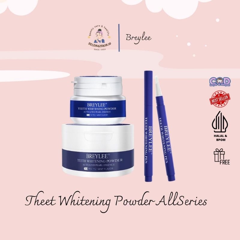 BREYLEE Teeth Whitening Powder & Pen - Mencerahkan Gigi Pemutih