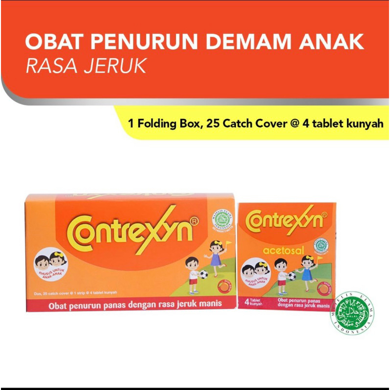 Contrexyn (1box@25Strip)Penurun demam / nyeri pada Anak