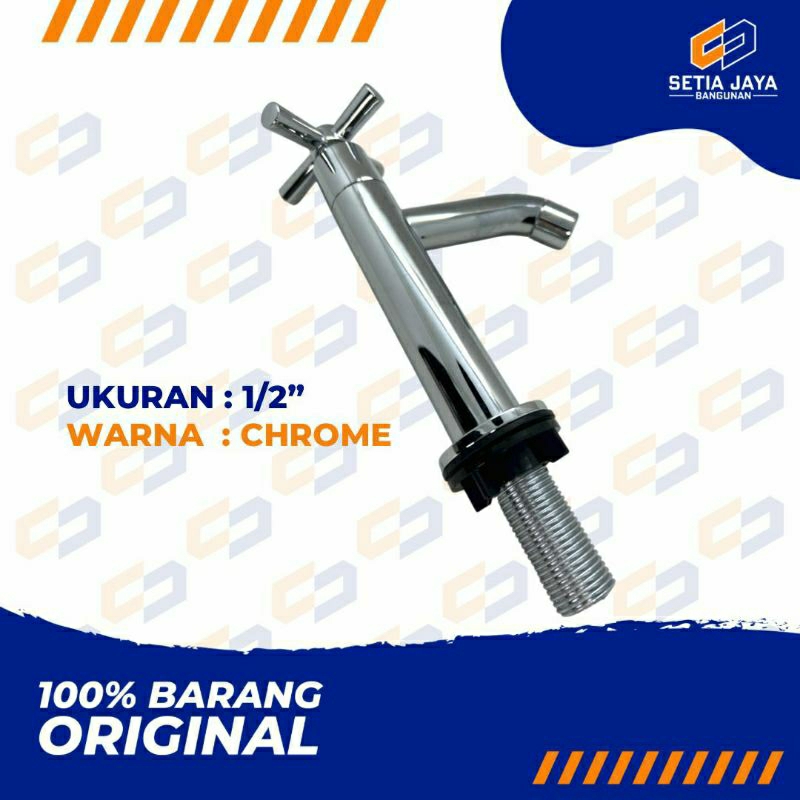 Kran / Keran Air / Wastafel / Tanam PVC / Plastik Soligen KX83001