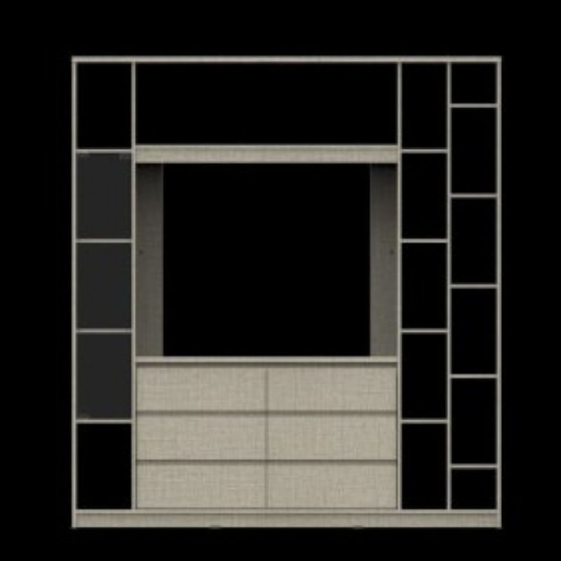 EXPO Lemari Hias Full Rak Minimalis - Tipe DV-1808 - uk182x38x200cm - Berlaku COD - Free Ongkir Meda