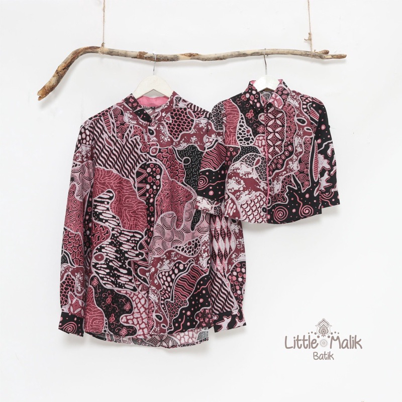 Preloved Kemeja Batik Couple Ayah dan Anak Laki-laki by Little Malik Batik