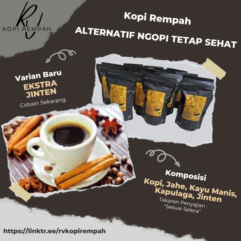 Kopi Rempah murni 200gr/ Kopi Arab / kopi Extra jinten hitam