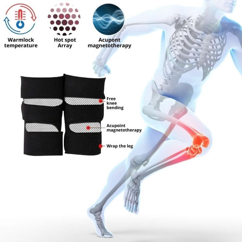 Sabuk Terapi Pemanas Lutut Magnetic Dekker Knee Therapy Self Heating Knee Pads