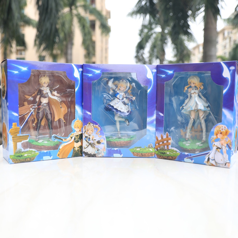 Figure Genshin Impact Aether Lumine Barbara Anime 20cm