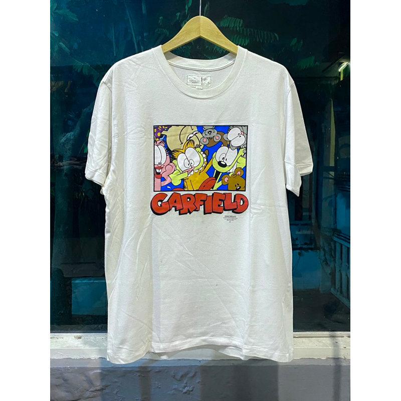 Kaos Kartun official Garfield Vintage single atas bawah second bekas