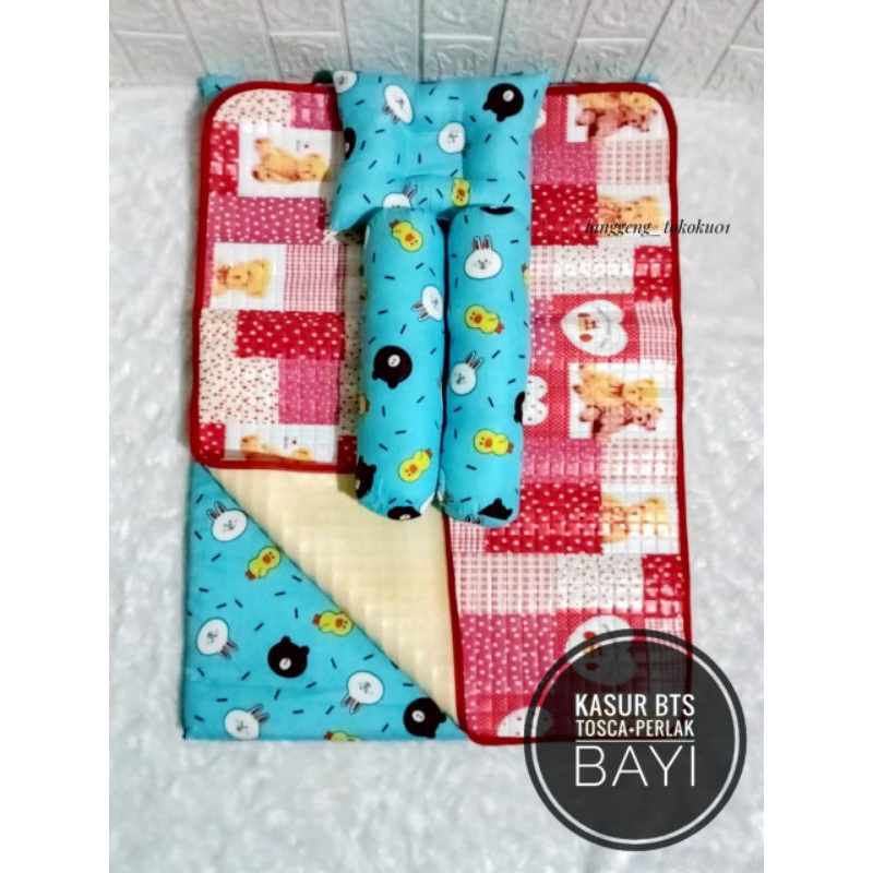 kasur bayi+perlak bayi/alas ompol bayi (1 paket dapat 2)