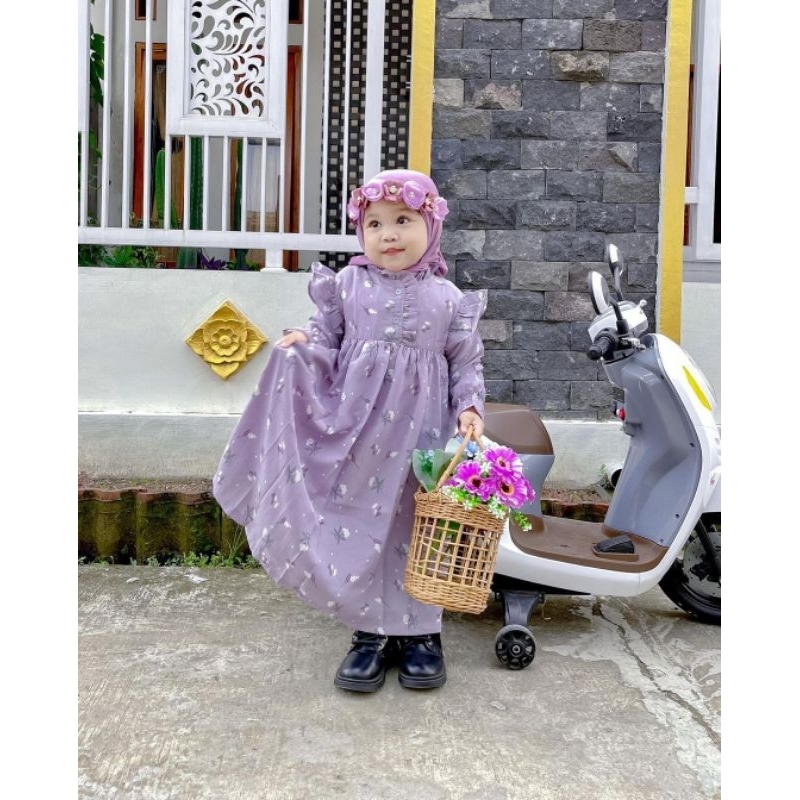 Gamis Jasmine Anak Mango Crinkle Viral