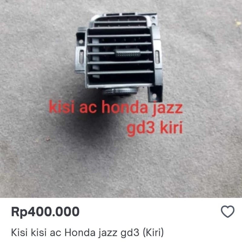 kisi kisi ac honda jazz gd3(kiri)
