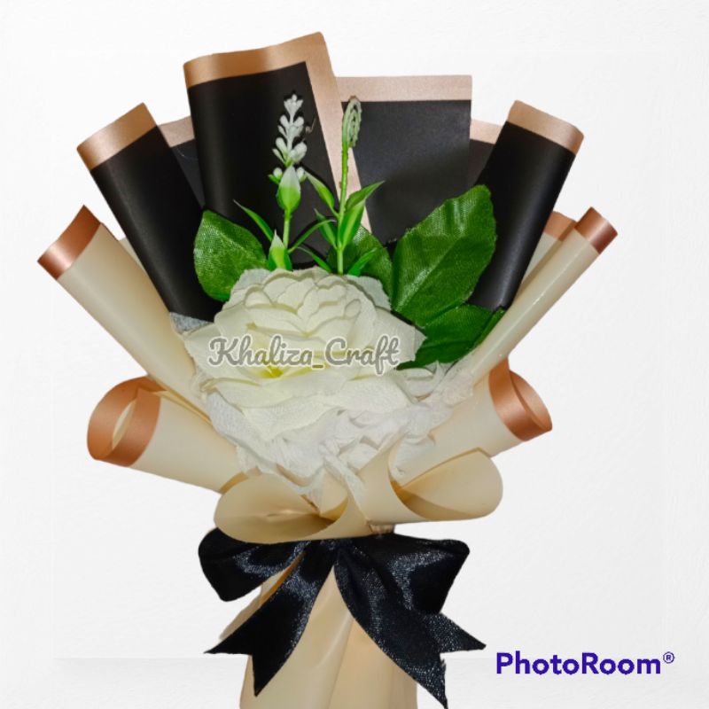 

Bouquet Single Rose bahan kertas: Cellophane