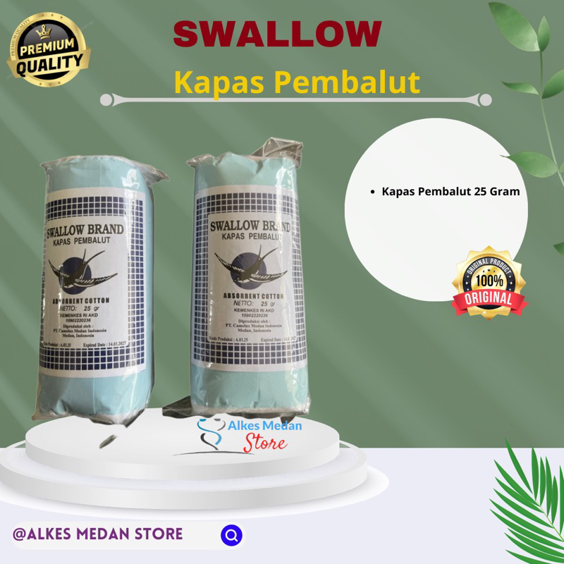 KAPAS PEMBALUT SWALLOW 25 GRAM