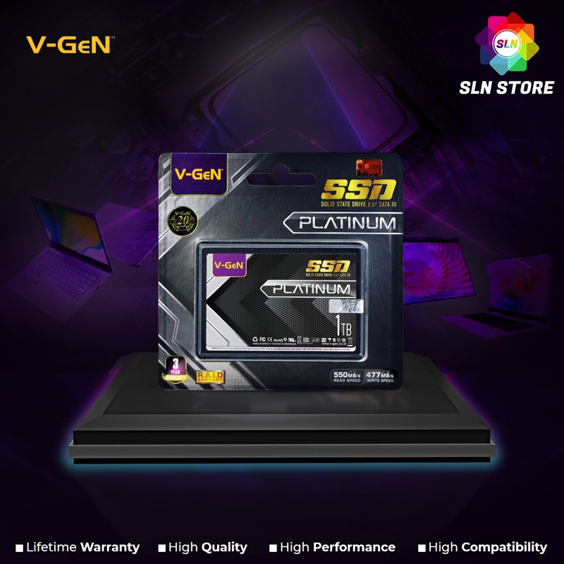 SSD 1TB V-GeN PLATINUM SATA III 2.5&quot; Solid State Drive 960 GB - 1TB Vgen