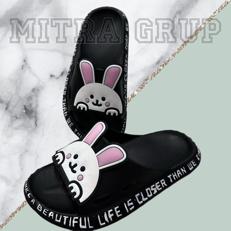 SALE !! CUCI GUDANG DK V01-D SANDAL SELOP PYLON CEWEK SANDAL KAMAR MANDI ANTI SLIP PEREMPUAN/SANDAL RUMAHAN MODEL KARAKTER ATAU BONEKA