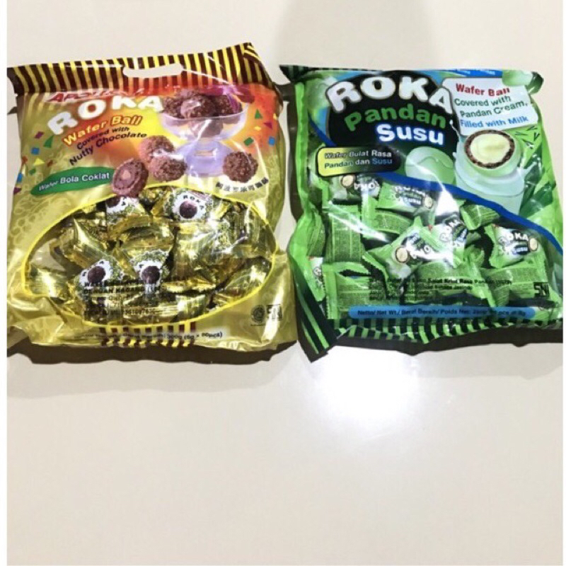 

APOLLO ROKA WAFER BALL ISI 50pcs RASA COKLAT