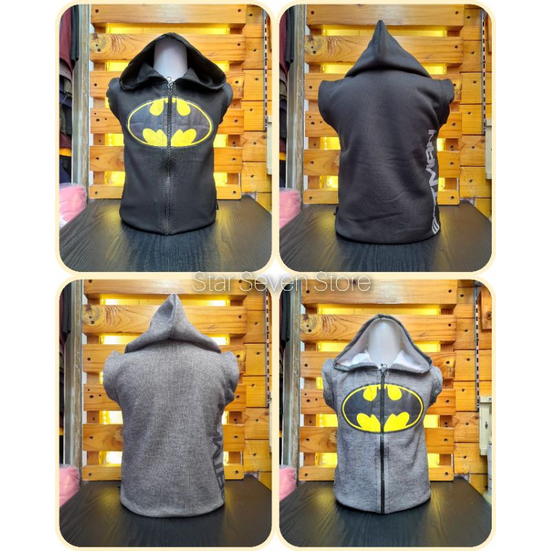 Model Baru/Rompi Anak Laki Laki Superhero Batman Bahan Fleece/Kids Rompi/Rompi Anak/Rompi Anak Laki-
