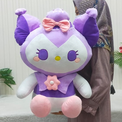 Boneka Kuromi Jumbo/Boneka cartoon kuromi/Boneka Kuromi Besar