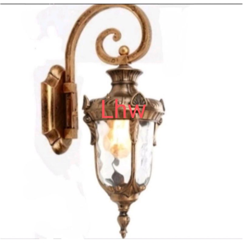 Lampu dinding klasik outdoor indoor dekorasi teras,taman,cafe,hotel,resto 1170wa