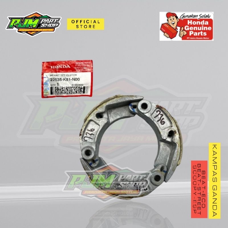 Kampas Ganda K81 BEAT STREET SCOOPY eSP ORI Original AHM - 22535K81N00 - Prodo Sproket