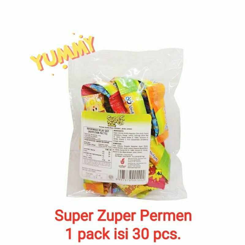 

permen super zuper | isi 30 butir