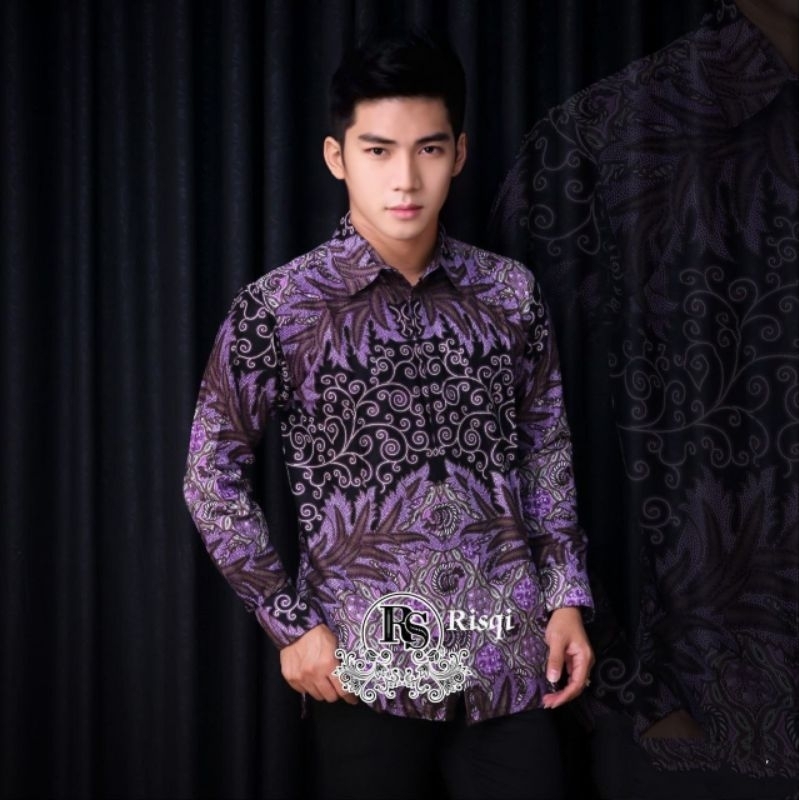 KEMEJA BATIK PRIA LENGAN PANJANG PREMIUM SIZE M L XL XXL