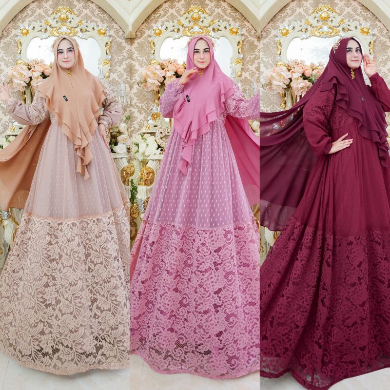 GAMIS WANITA BRUKAT MAHESWARI