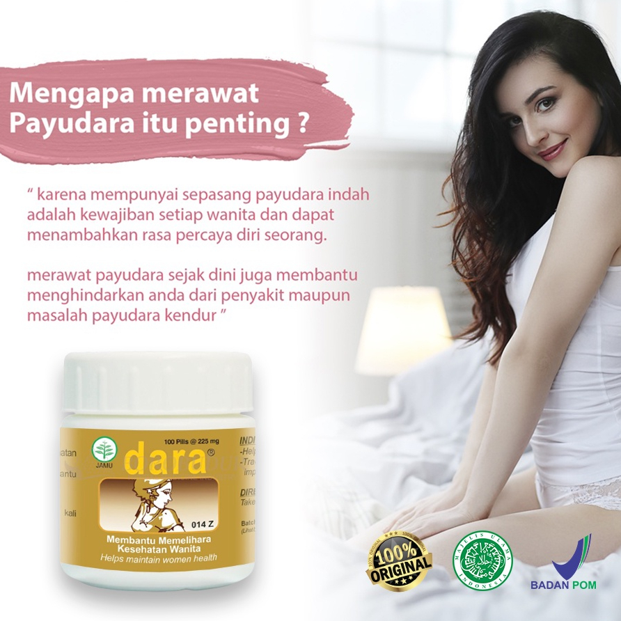 Dara 100 Pil Payudara Kencang dan Padat Pembesar Payudara/PEMBESAR PAYUDARA/Dara pil borobudur isi 1